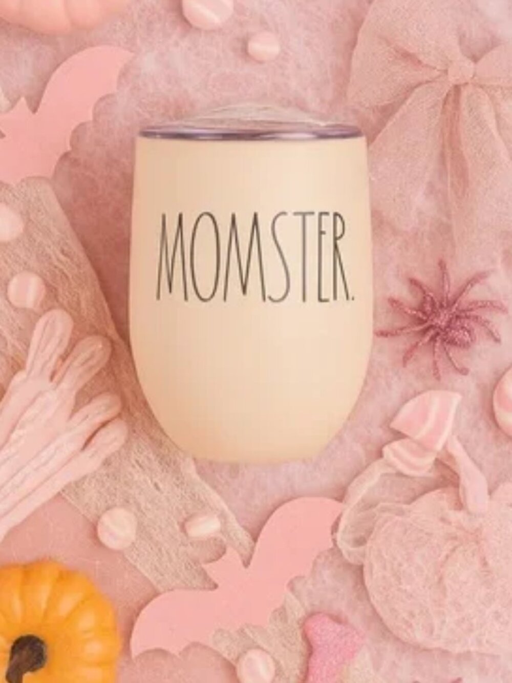 Rae Dunn MOMSTER Halloween Stainless Steel Tumbler NWT